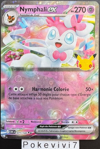 Carta pokemon nymphali 071 128 - carta, 071/128